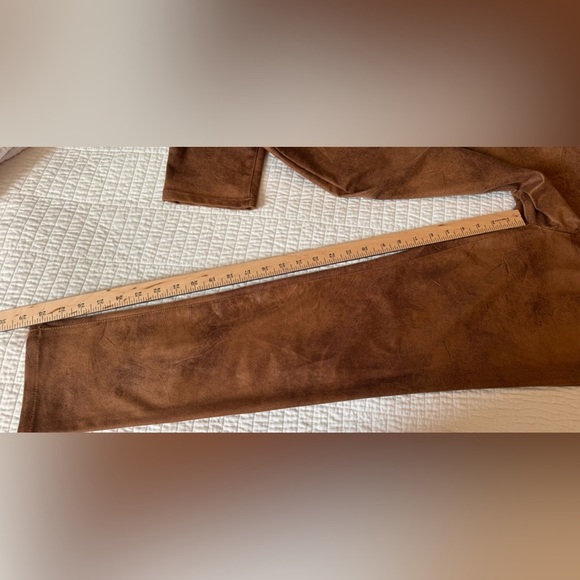 Chico’s Faux Leather Brown Pants Sz 0.5 (6R) - Picture 10 of 10